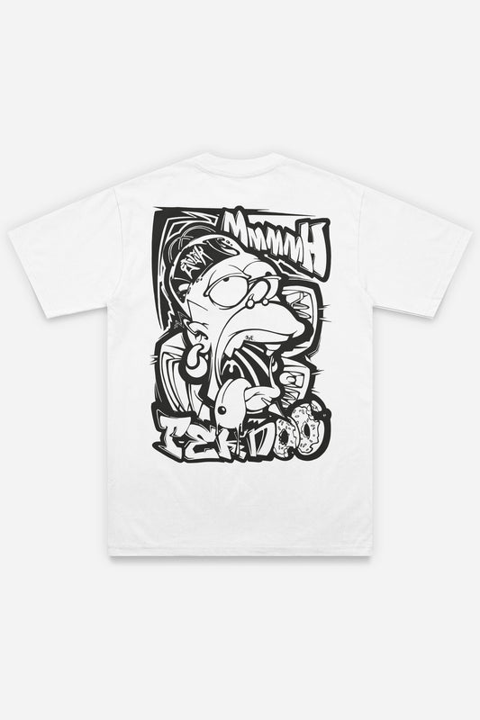 Mmmh Tekno White - T-shirt - Etilik Wear 