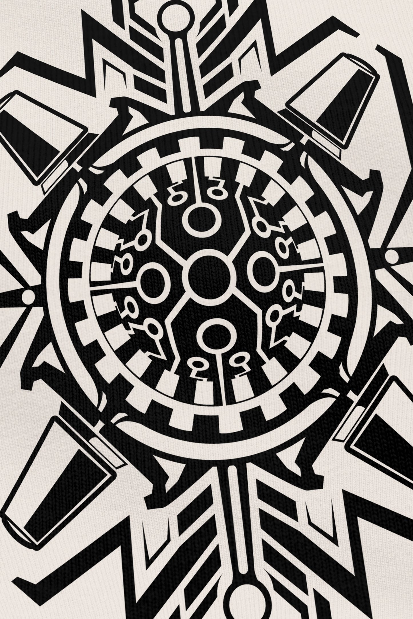 OldSchool Vanilla, zoom sur l'impression du visuel, Etilik Wear