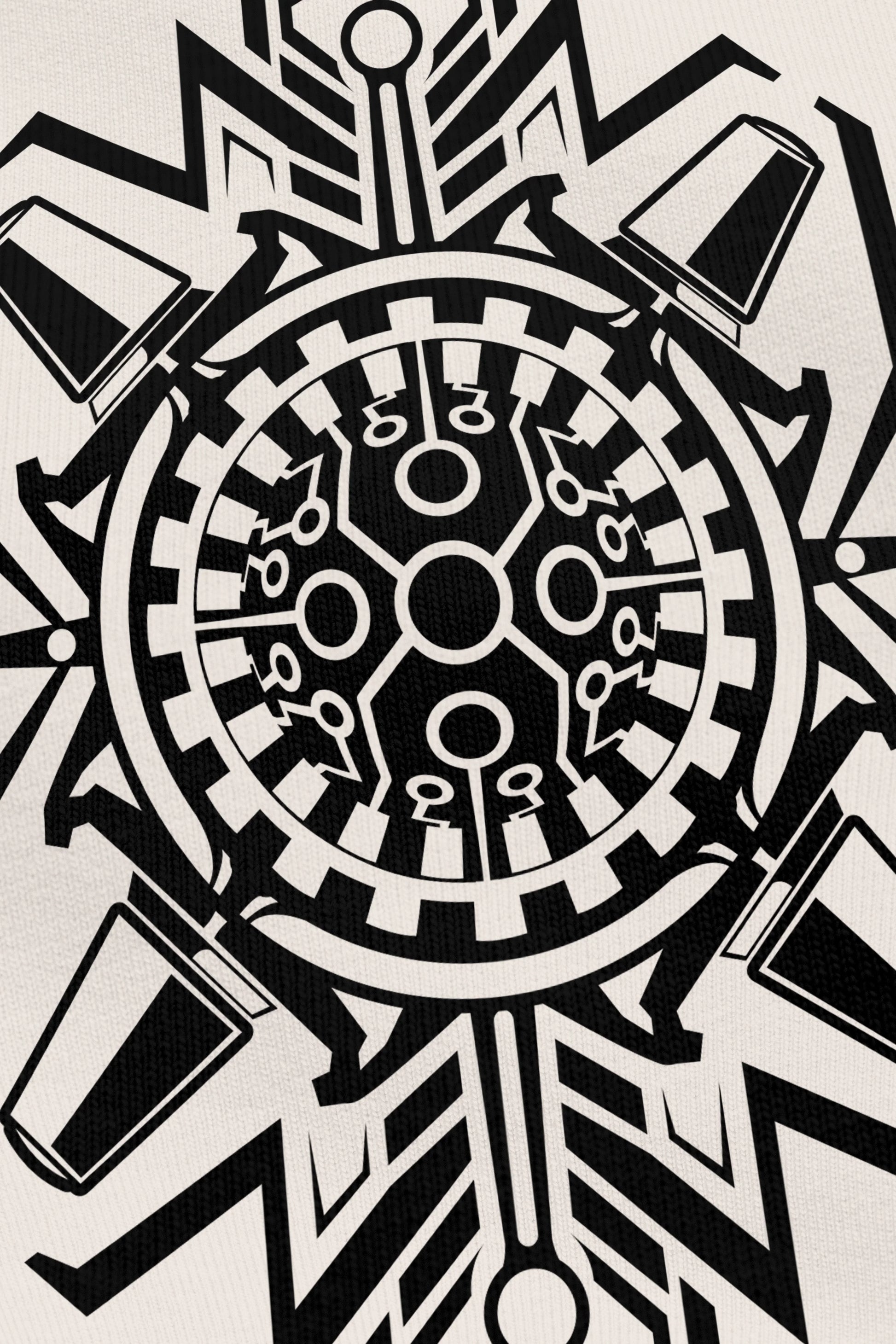 OldSchool Vanilla, zoom sur l'impression du visuel, Etilik Wear