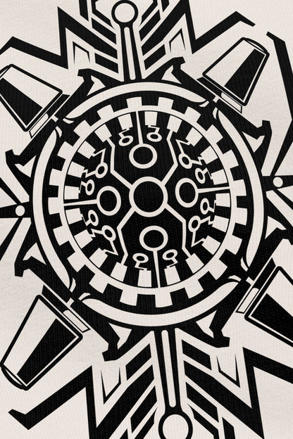 OldSchool Vanilla, zoom sur l'impression du visuel, Etilik Wear