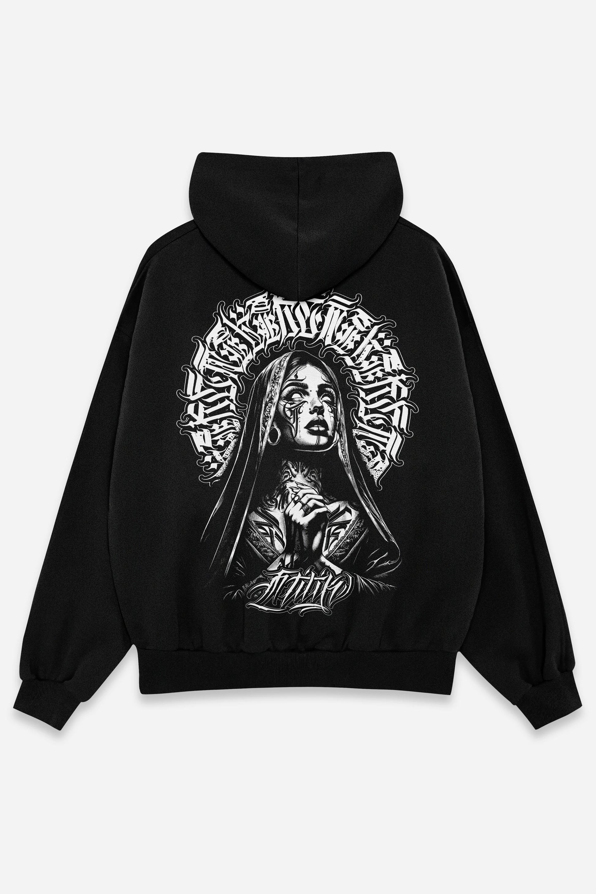 Hoodie Pray for the Rave noir Etilik