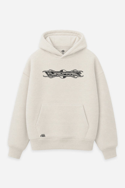 Hoodie Pure Pirate vanilla, face : logo Etilik, design pirate free party teuf, sweat à capuche Etilik Wear