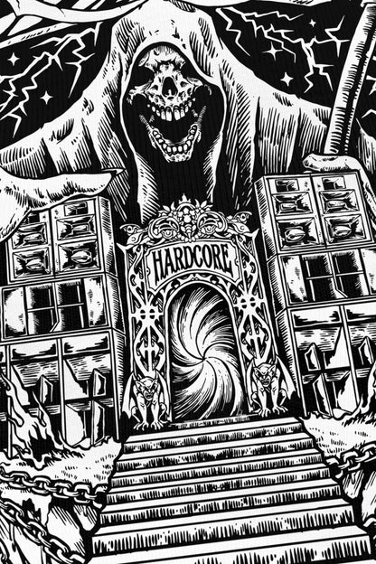 Reaper noir, zoom sur l'impression du visuel, Etilik Wear