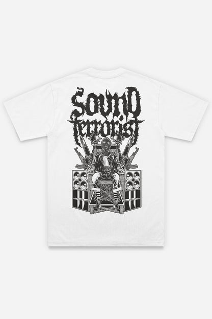 Sound Terrorist t-shirt blanc dos