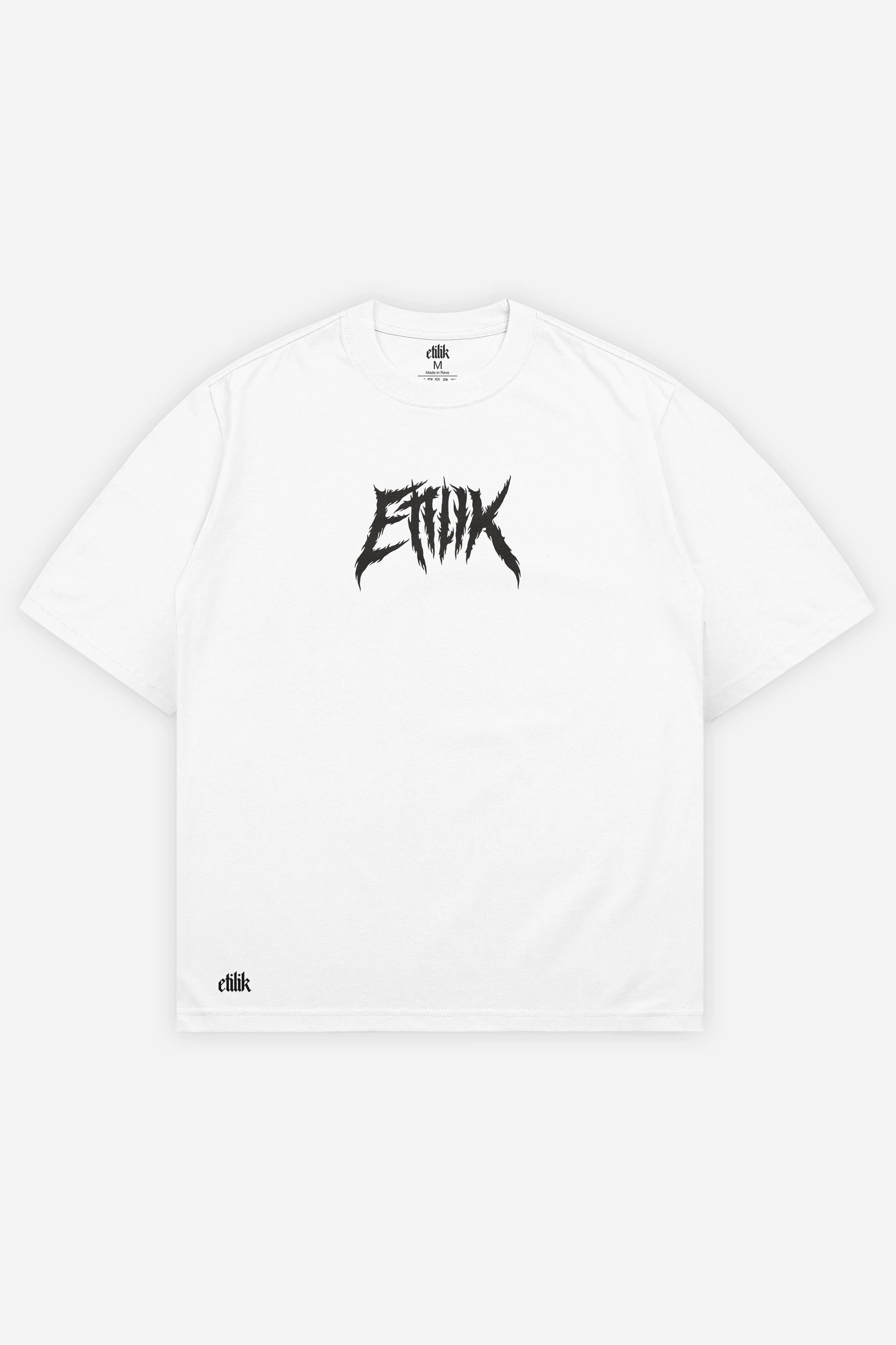 Sound Terrorist t-shirt blanc oversize face