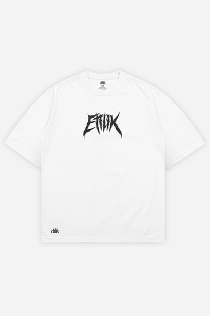 Sound Terrorist t-shirt blanc oversize face