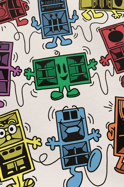 Speakers Family's Vanilla, zoom sur l'impression du visuel, Etilik Wear
