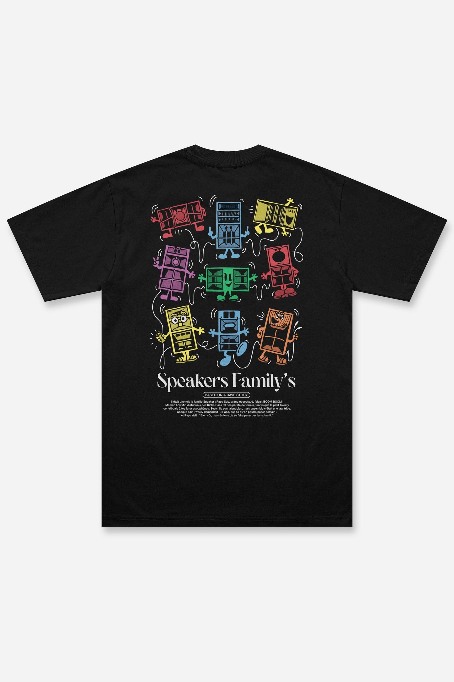 T-shirt Speakers Family's noir Etilik