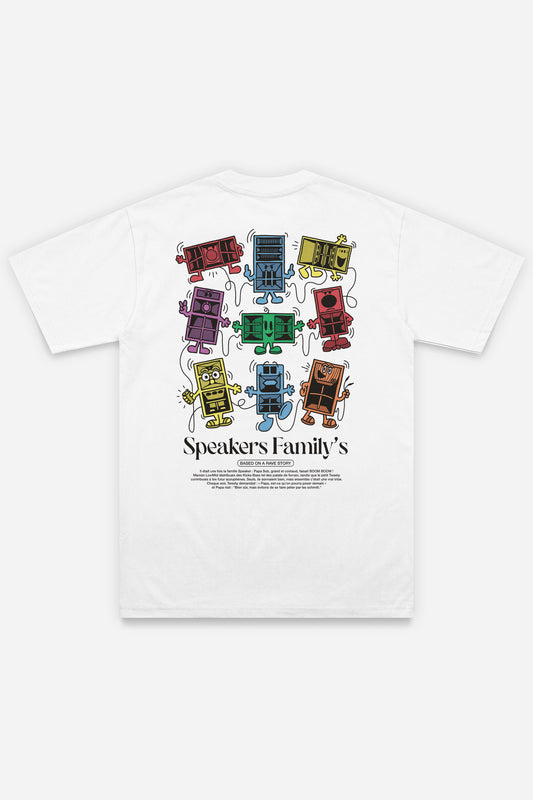 Speakers Family's White - T-shirt - Etilik Wear 