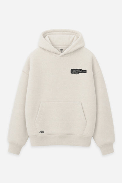 Hoodie Tattoo your Face vanilla, face : logo Etilik, design tattoo free party, sweat à capuche Etilik Wear