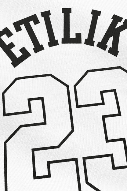 23 Tekno blanc, zoom sur l'impression du visuel, Etilik Wear