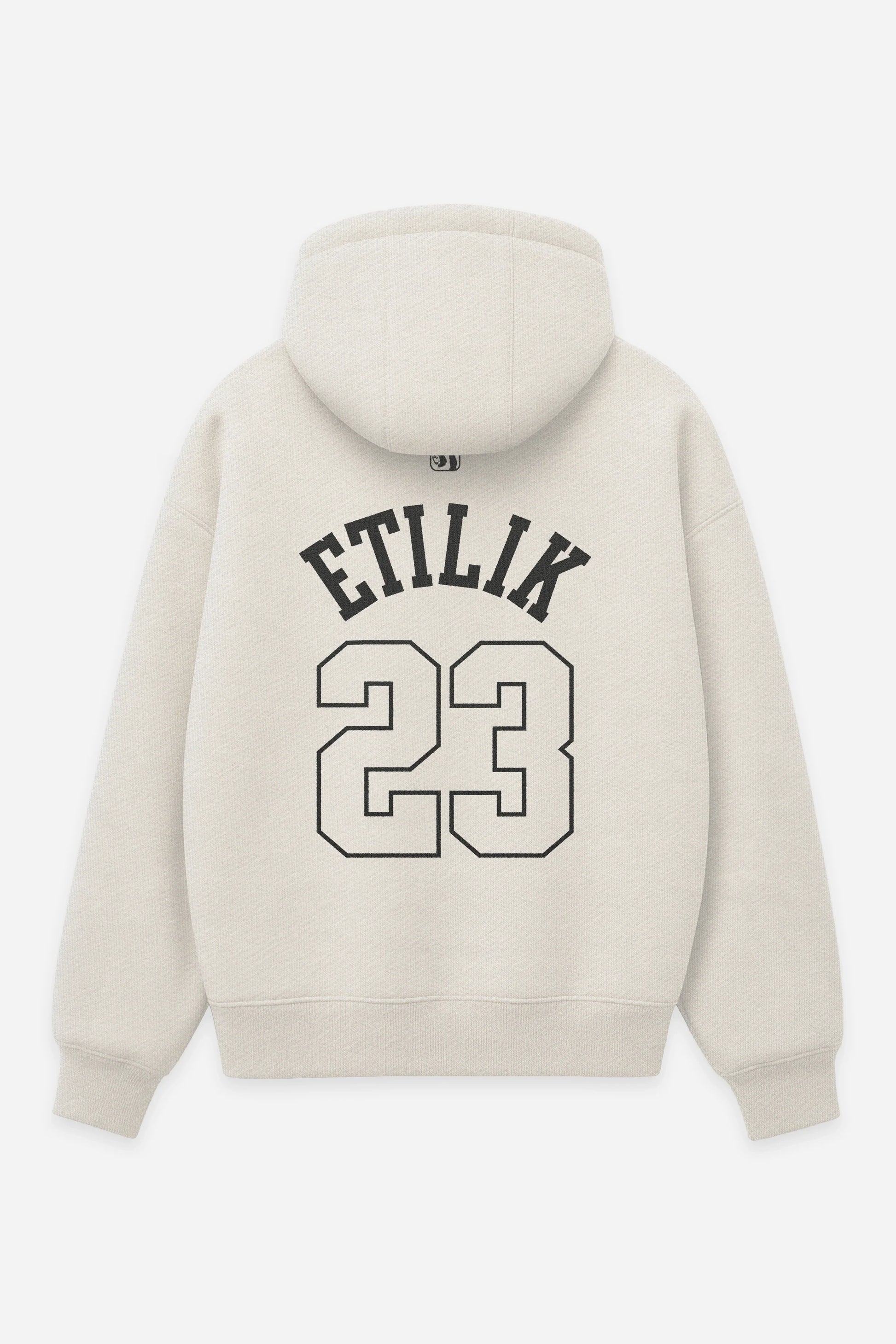 Hoodie 23 Tekno vanilla, dos : design free party tekno teuf, sweat à capuche Etilik Wear