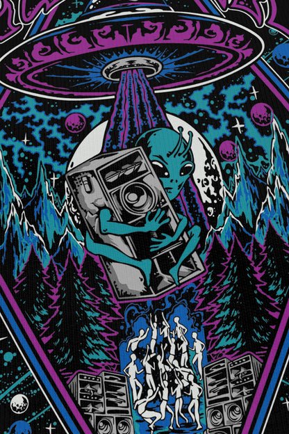 I want to Rave noir, zoom sur l'impression du visuel, Etilik Wear