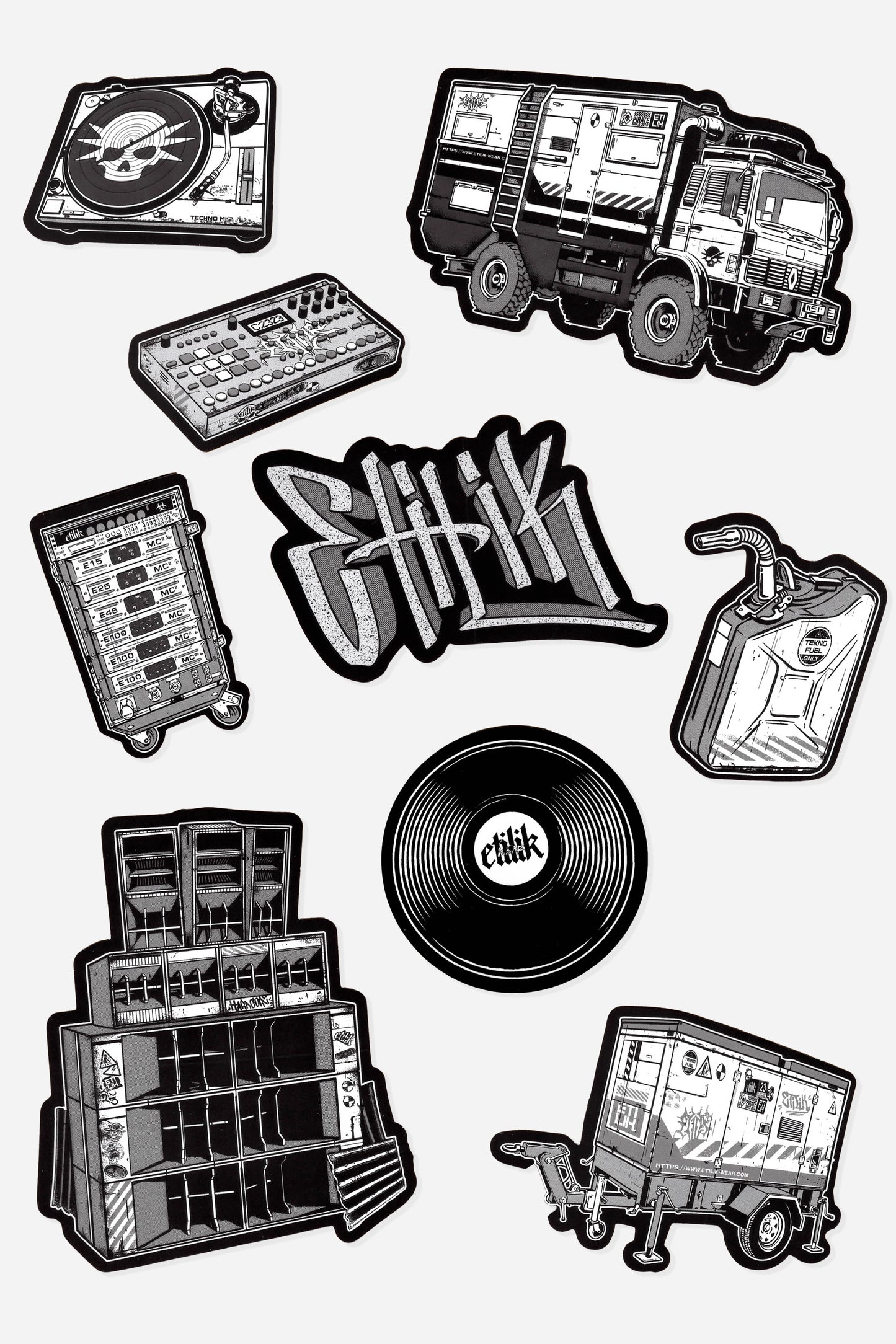 Etk Collection stickers pack series 8 - Etilik Wear 