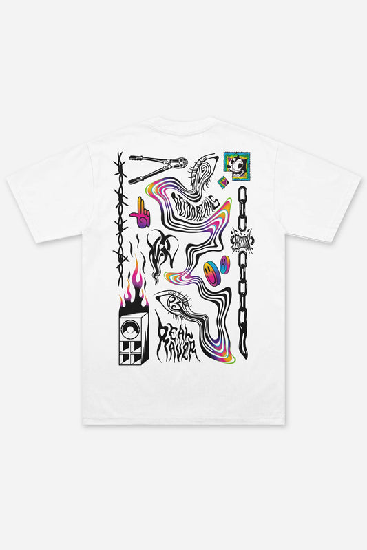 Acid Dreams White - T-shirt - Etilik Wear 