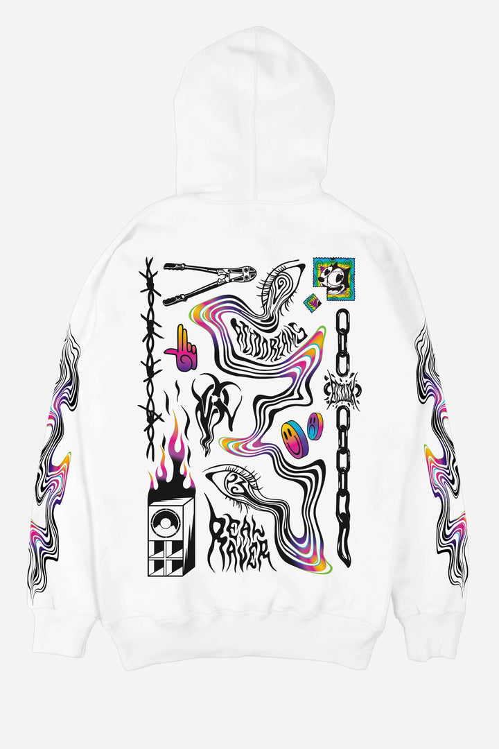 Acid Dreams White - Hoodie - Etilik Wear 