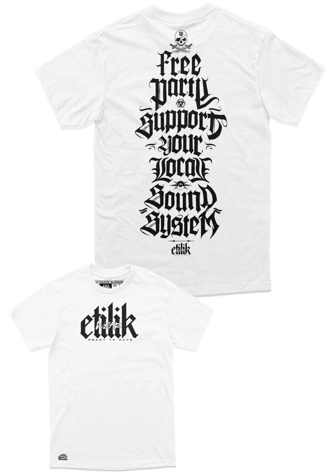 Etilik Crew 2K23 White - T-shirt - Etilik Wear 