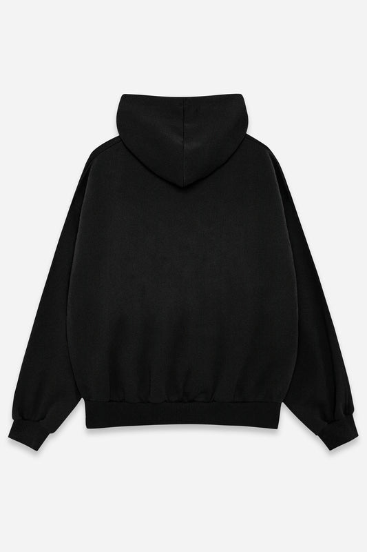 Custom Zip Hoodie noir, verso
