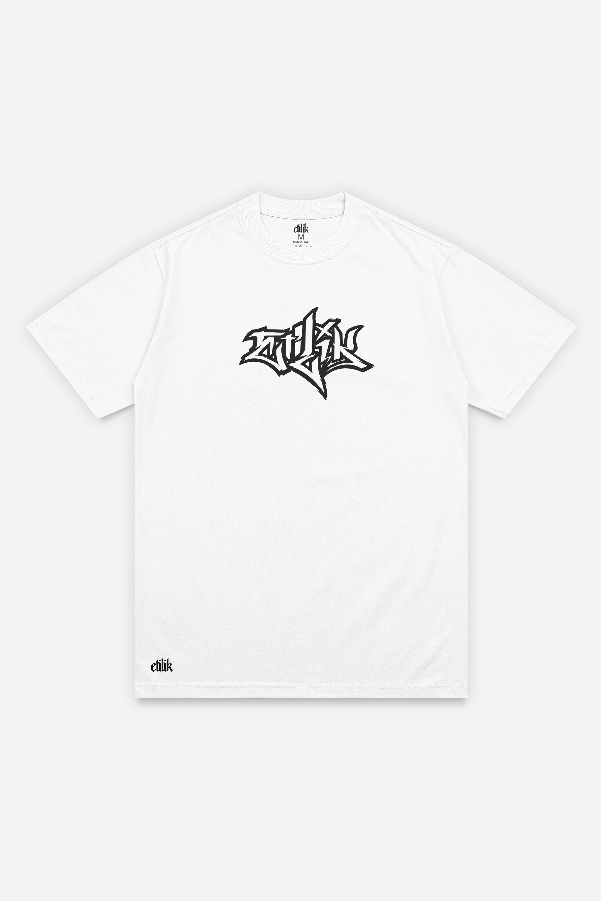T-shirt Keta Kill Tekno blanc régular, face : design tekno hardcore, free party teuf, Etilik Wear