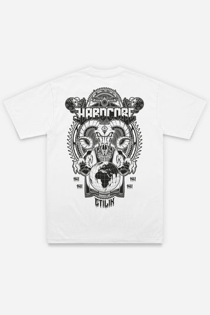 Master-HxC T-shirt blanc dos (Régular)