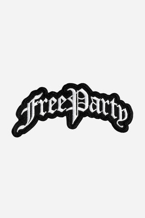 Patch brodé Free Party : accessoire free party, teuf, rave, sound system, Etilik Wear