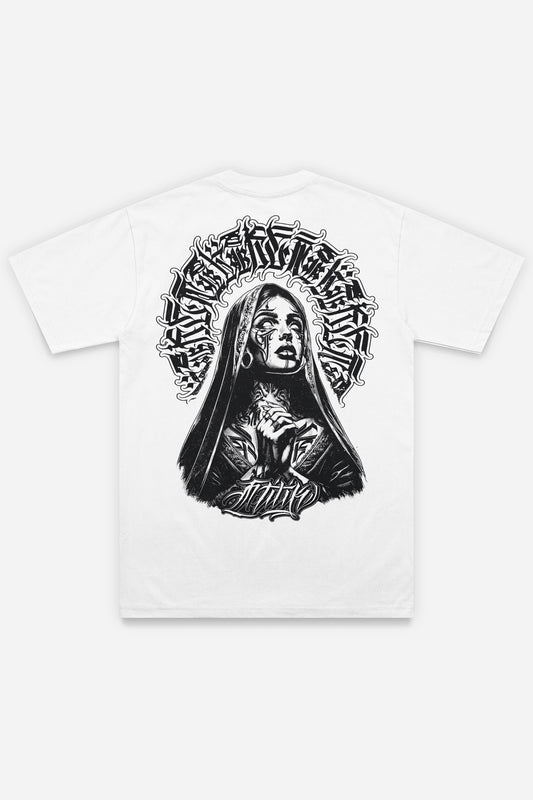 Pray for the Rave White- T-shirt - Etilik Wear 