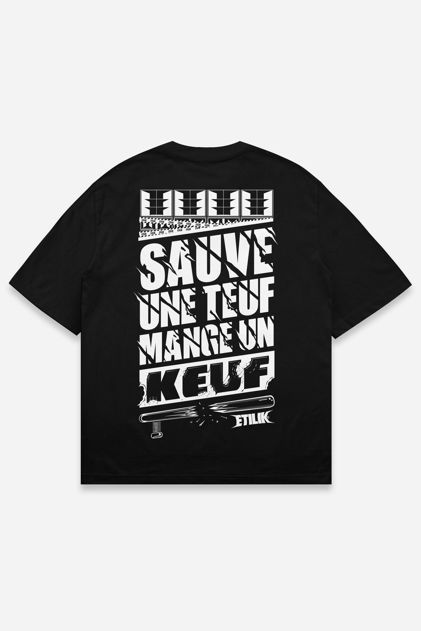 Sauve une teuf mange un keuf - T-shirt - Etilik Wear 