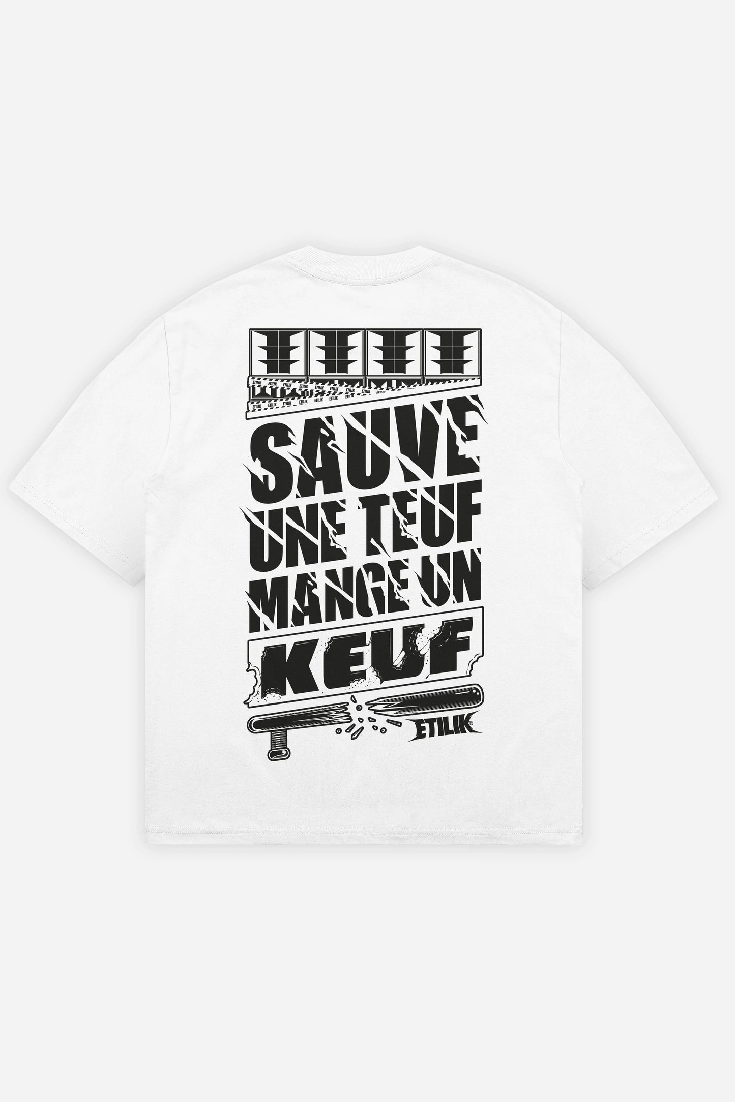 Sauve une teuf mange un keuf blanc