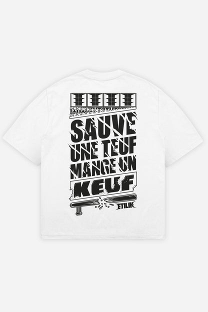 Sauve une teuf mange un keuf blanc