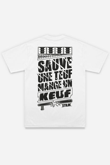 Sauve une teuf mange un keuf blanc