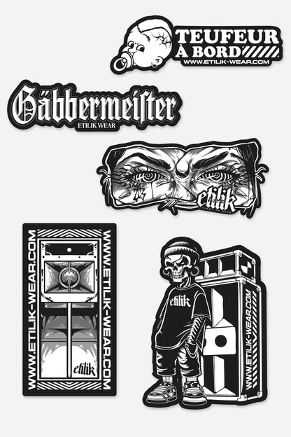Etk Collection B&W stickers pack series 4