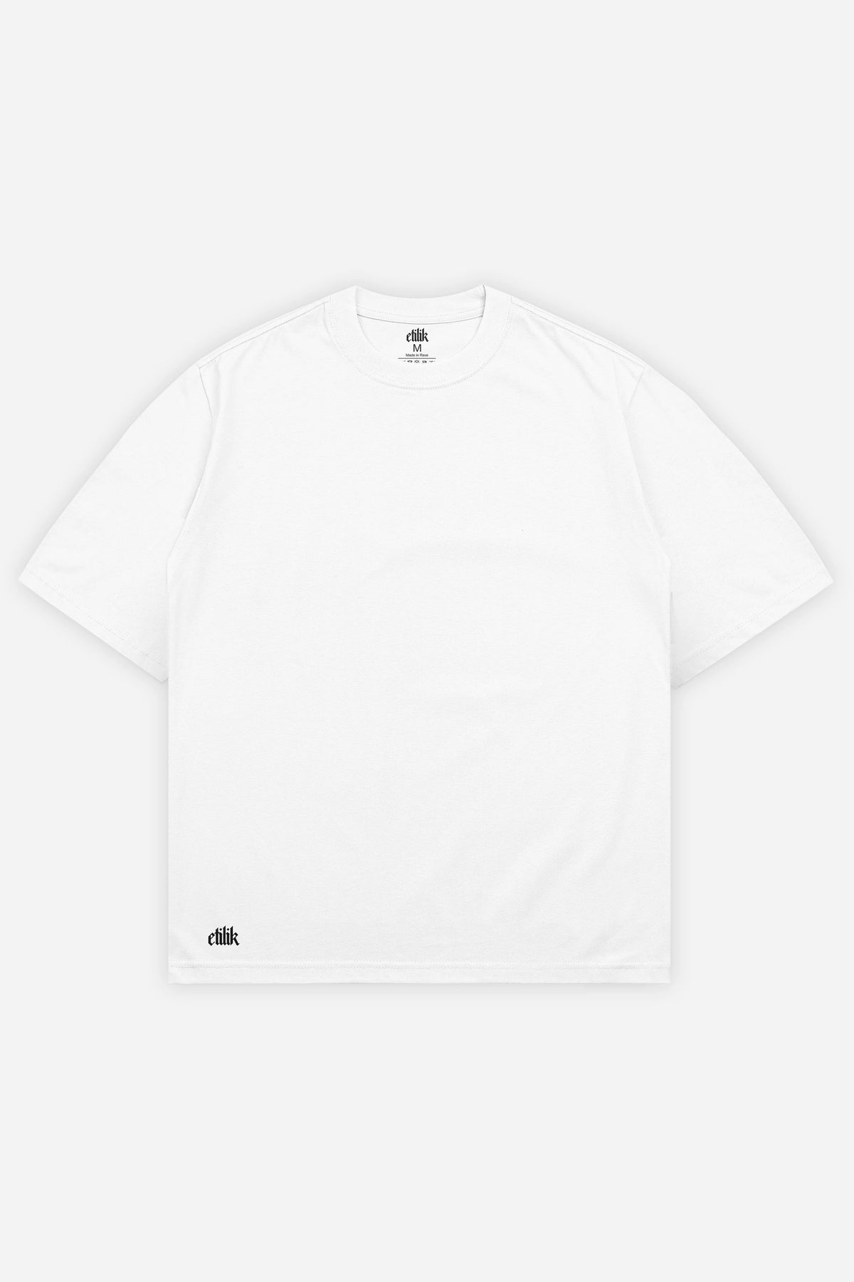 Custom Tee Oversize blanc, recto