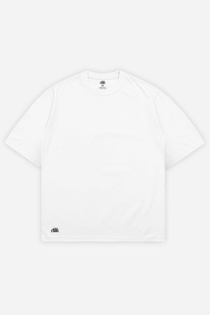 Custom Tee Oversize blanc, recto