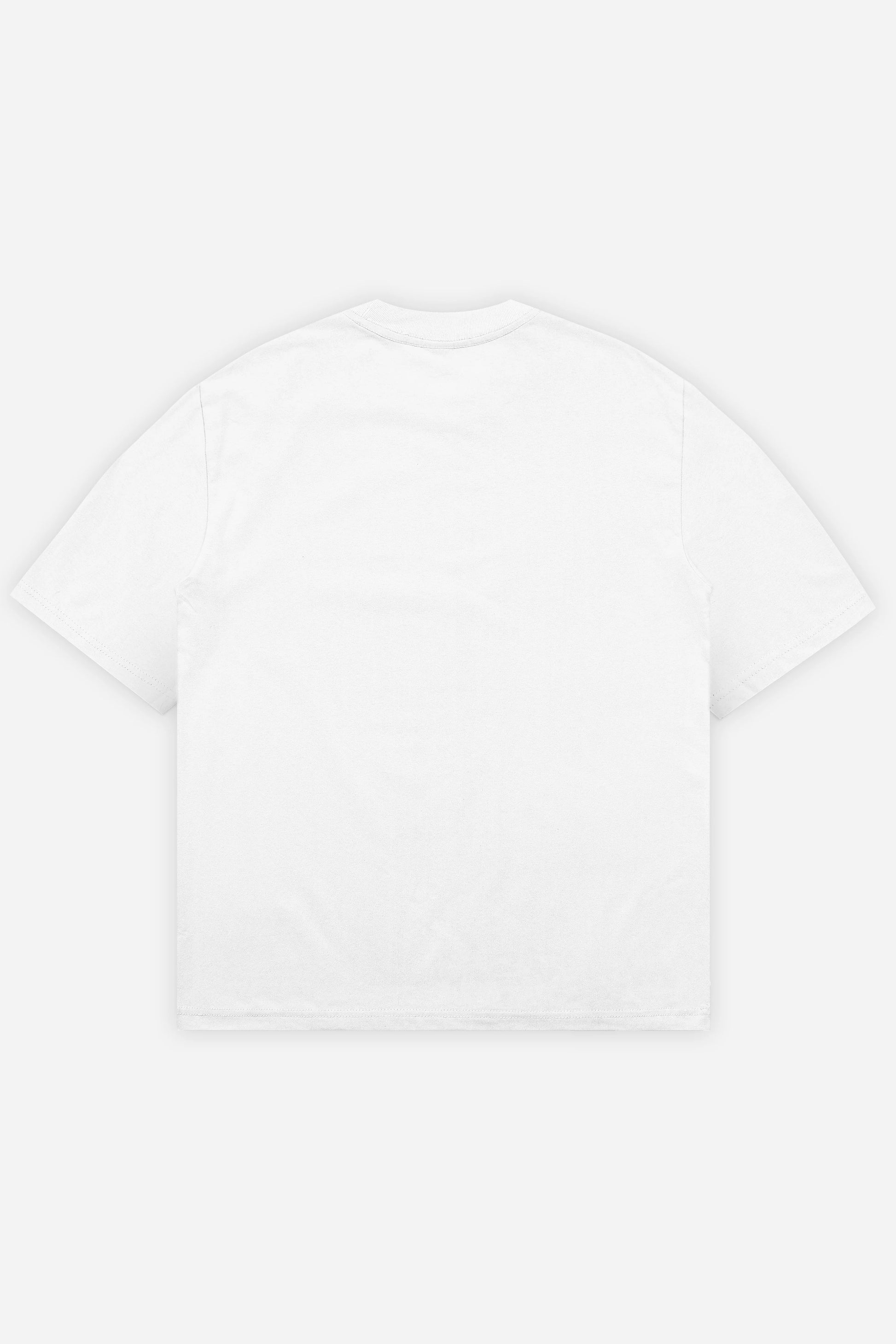 Custom Tee Oversize blanc, verso