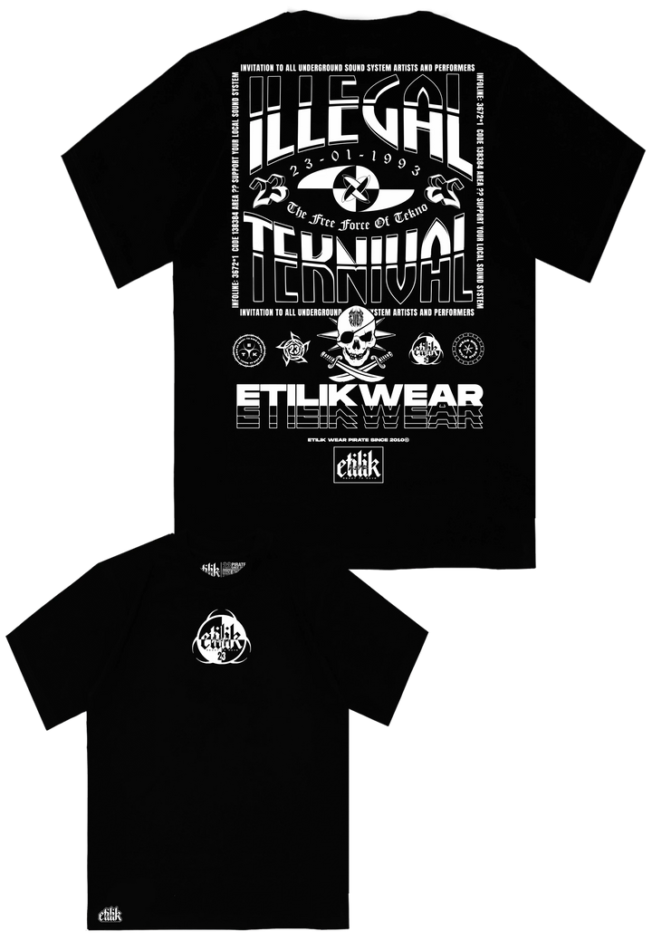 Camiseta negra Illegal Teknival