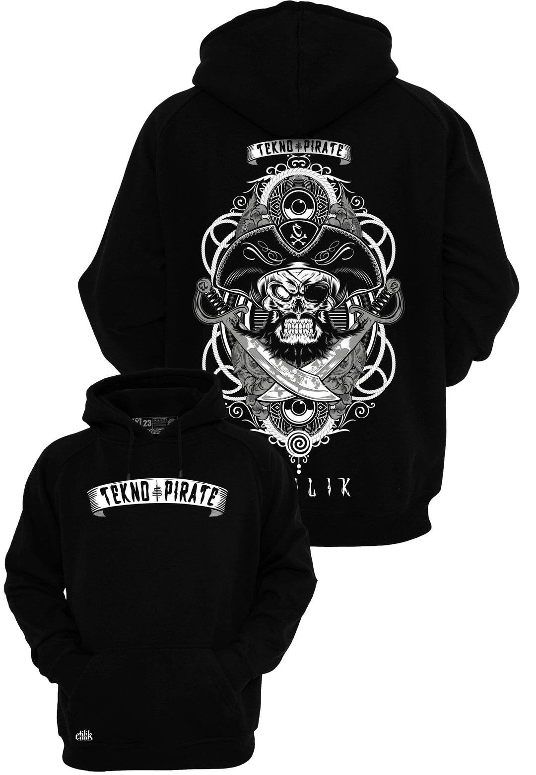 Tekno Pirate - Hoodie - Etilik Wear 