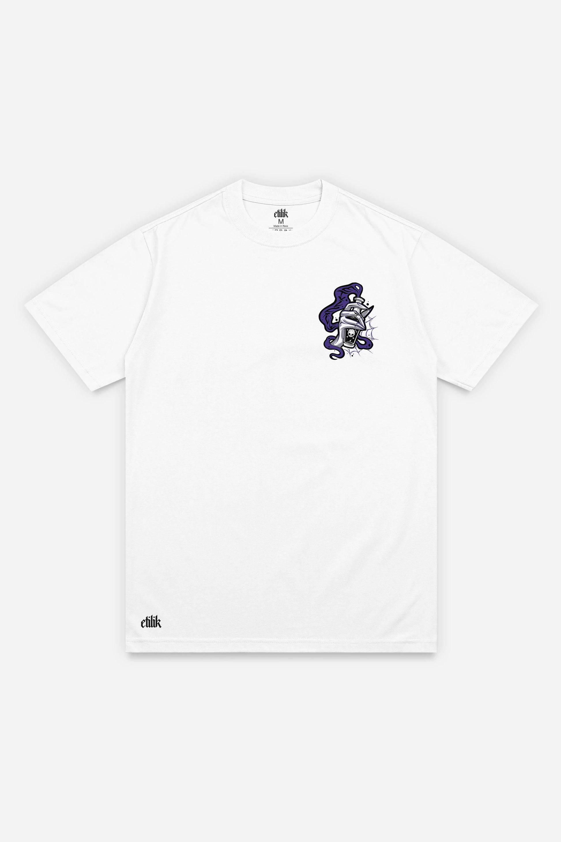 Wednesday T-shirt blanc face (Régular)