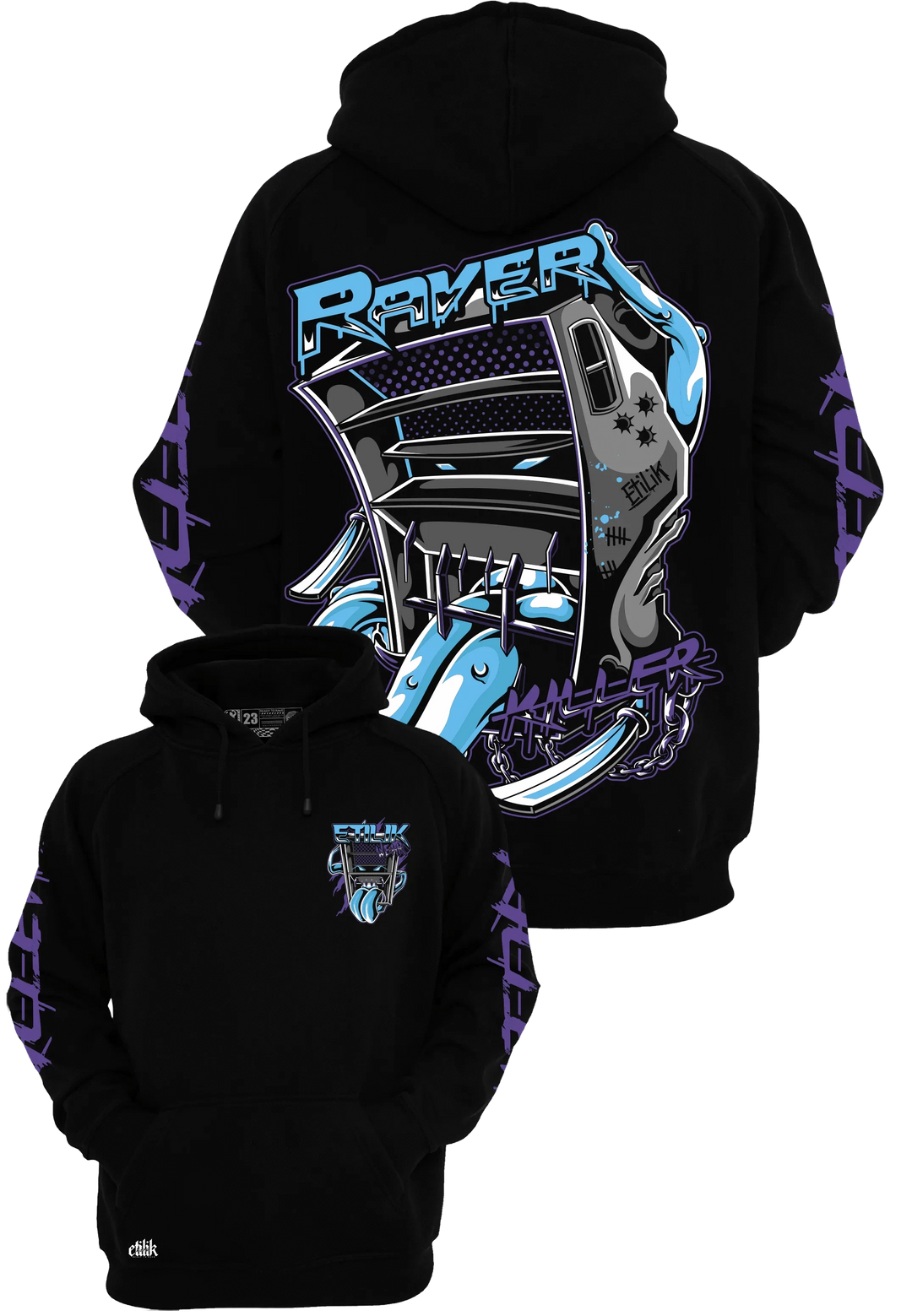 Raver Killer - Hoodie - Etilik Wear 