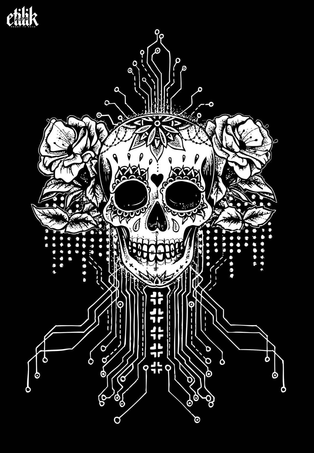 Matrix Skull - T-shirt - Etilik Wear 