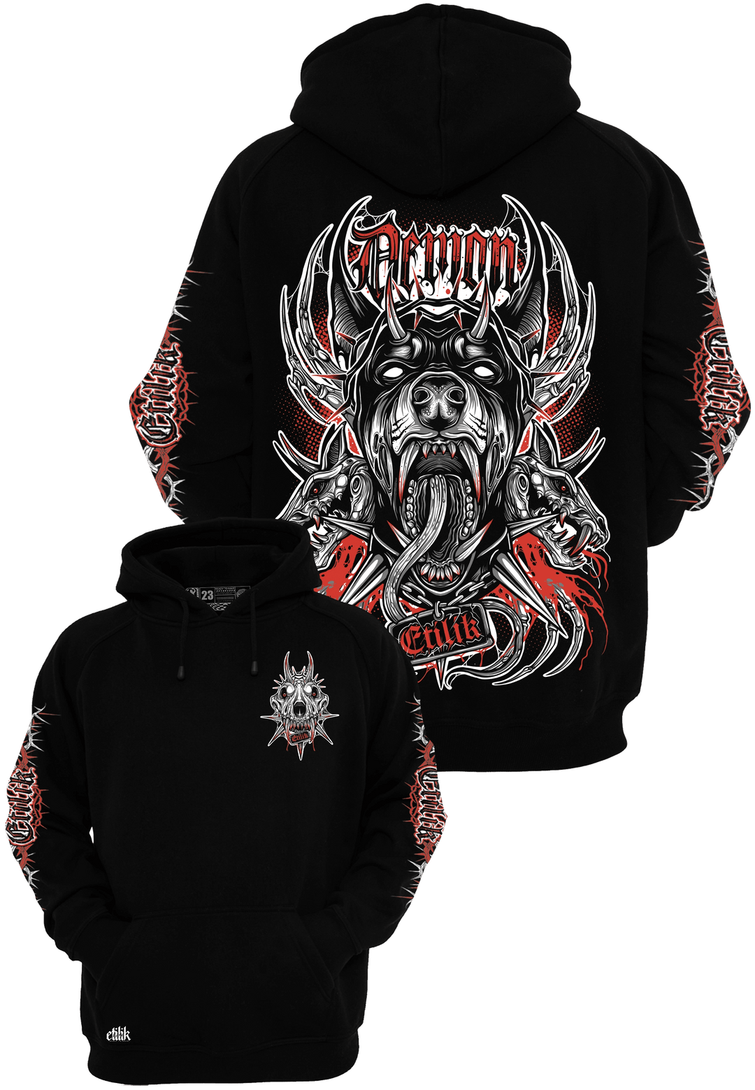 Demon - Hoodie - Etilik Wear 