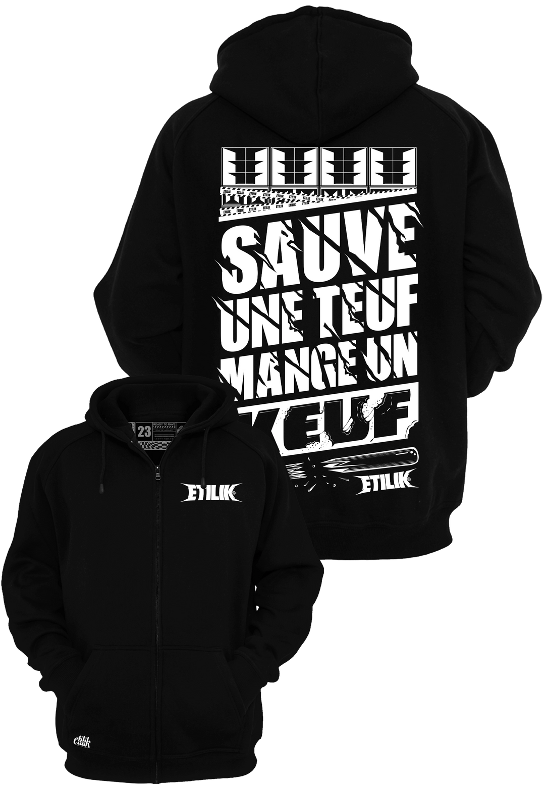 Sauve une teuf mange un keuf  - Veste - Etilik Wear 