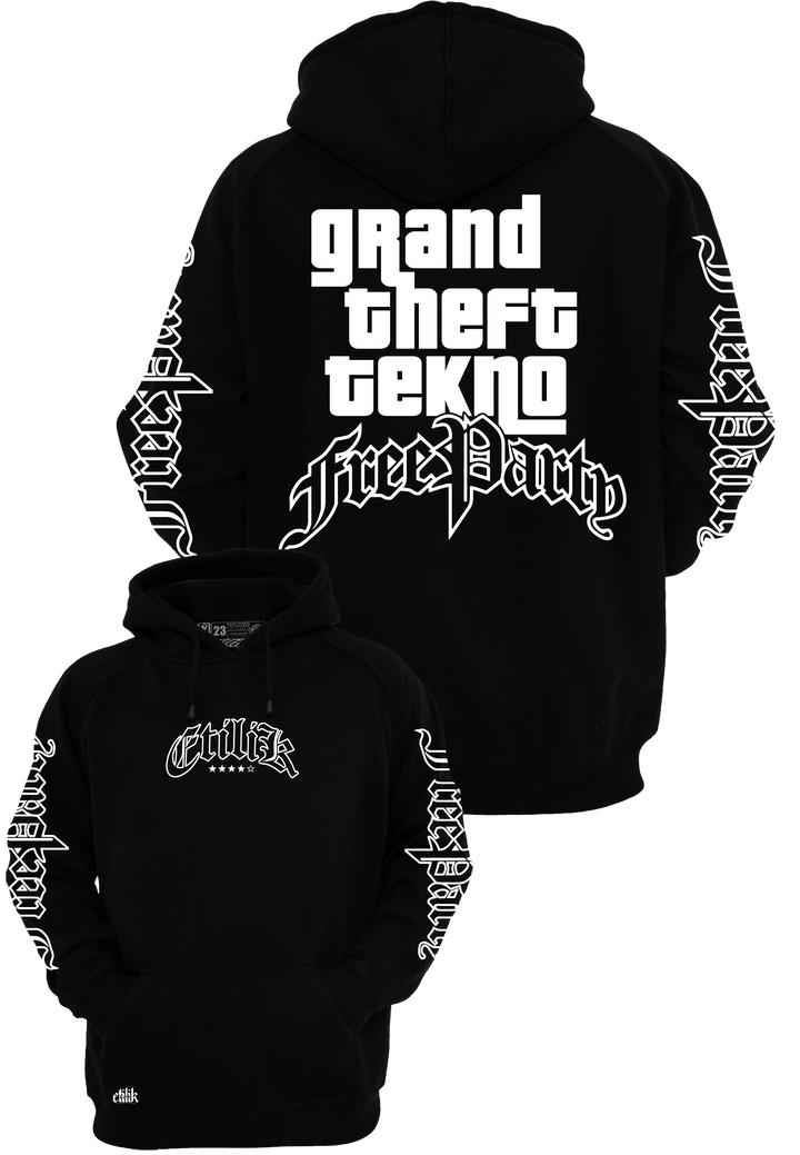 Grand Theft Tekno - Hoodie - Etilik Wear 