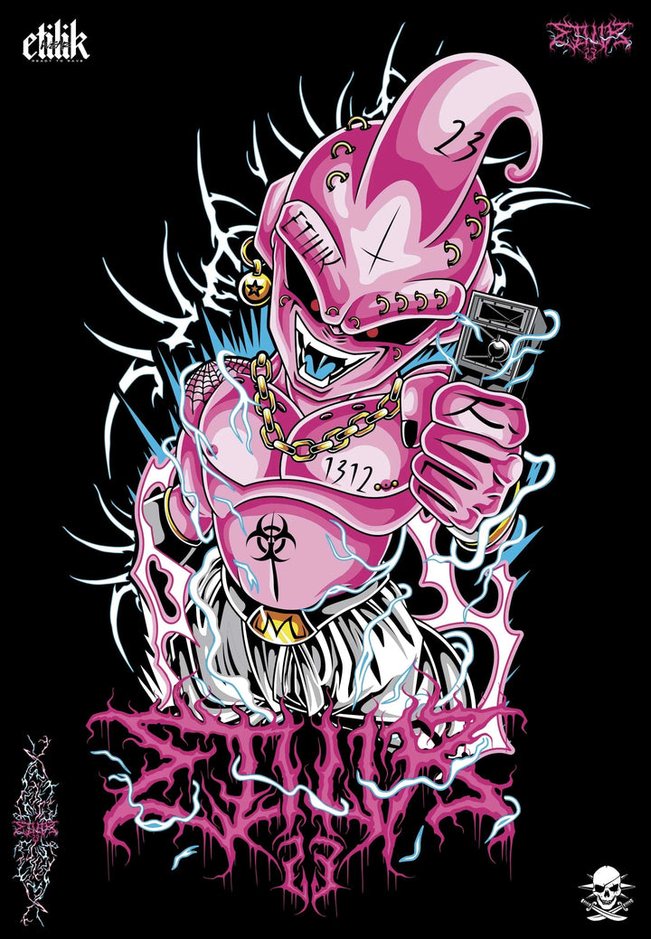 Majin Buu Bass - T-shirt - Etilik Wear 